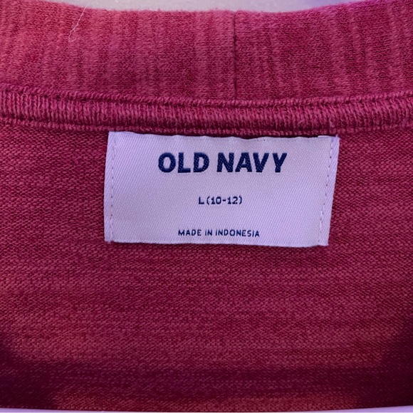 Old Navy Girls Cardigan Heathered Red Large 10-12 - Picture 5 of 5